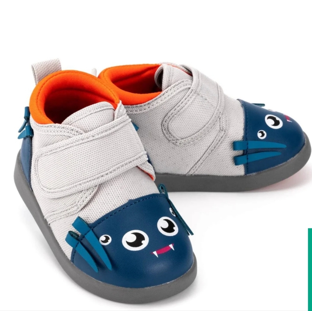 Ikiki Spider Squeaky Toddler Shoes | Blue/Gray, size 6 - Picture 14 of 15